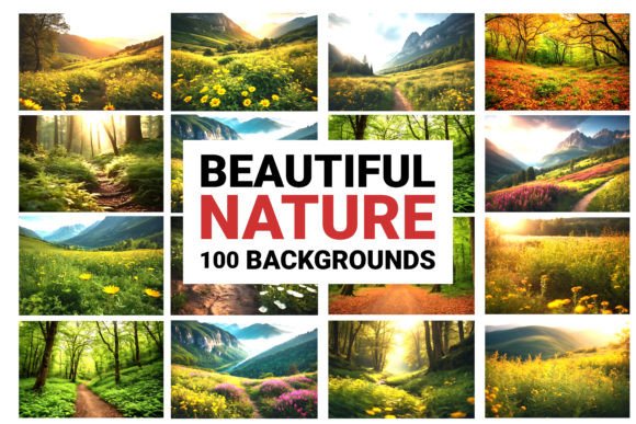 Beautiful Nature Backgrounds Bundle: Elevate Your Visual Projects
