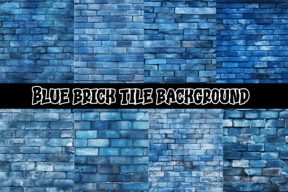Blue Brick Tile Backgrounds: A Sophisticated Design Asset
