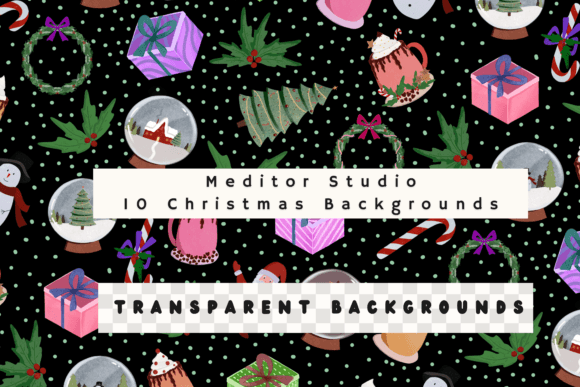 Christmas Backgrounds - Transparent: Your Design Shortcut