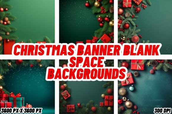 Christmas Banner Blank Space Backgrounds: Your Festive Creative Canvas