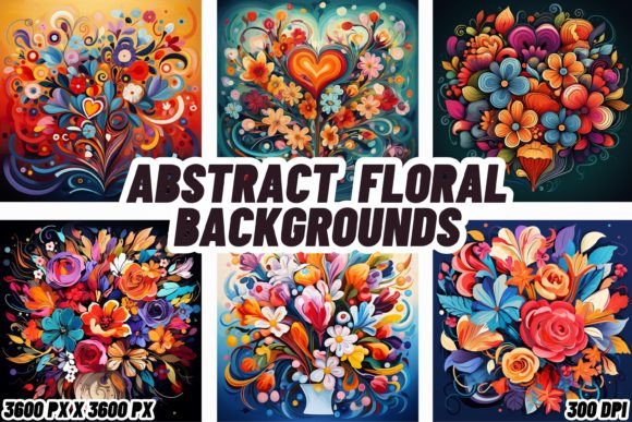Elevate Your Digital Canvas with Abstract Floral Backgrounds