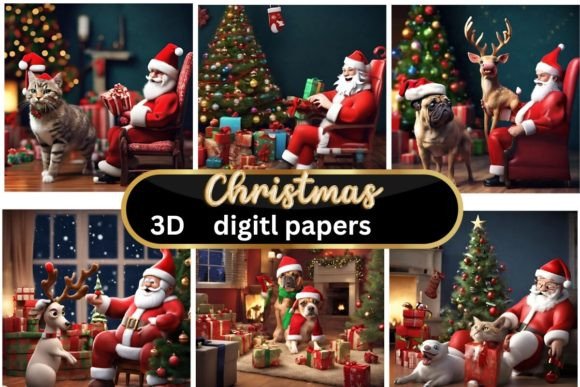Elevate Your Holiday Designs with 3D Christmas Backgrounds
