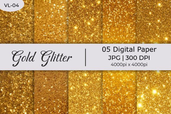 Gold Sparkle Glitter Paper Backgrounds: Elevating Digital Design