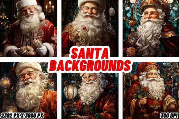Santa Backgrounds: Elevate Your Holiday Projects with Festive HD Imagery