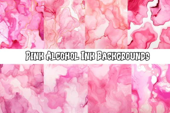 The Fluid Elegance of Pink Alcohol Ink Backgrounds