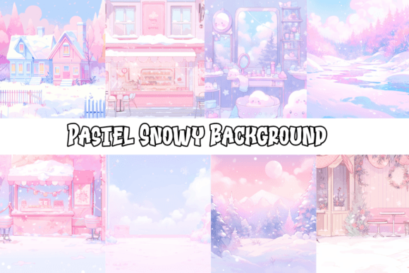 The Gentle Magic of Pastel Snowy Backgrounds