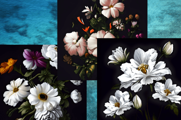 Transform Your Digital Canvas with 7 Oil Painting Floral Backgrounds