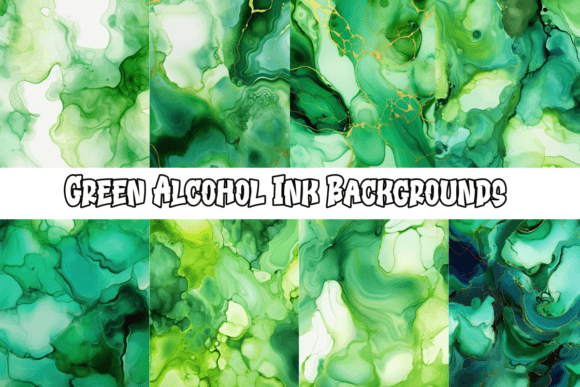 Unleashing Creativity with Green Alcohol Ink Backgrounds
