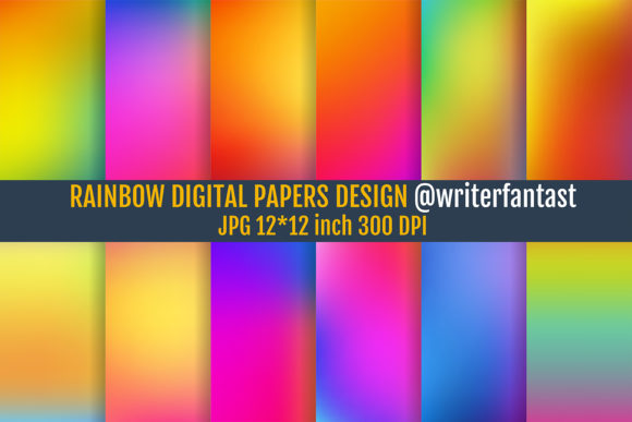 Unlock Creative Potential with Rainbow Digital Papers