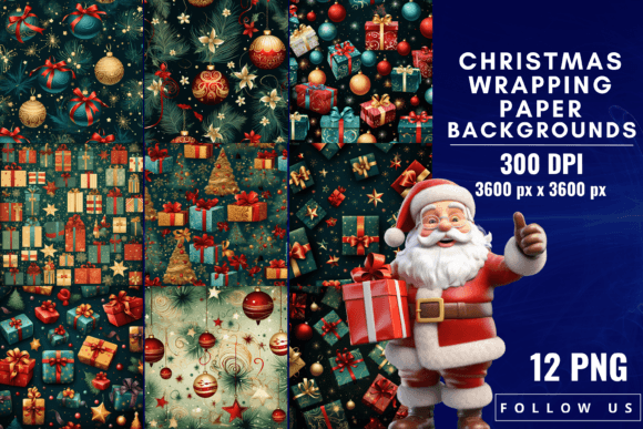 Unwrap the Magic: Using Christmas Wrapping Paper Backgrounds