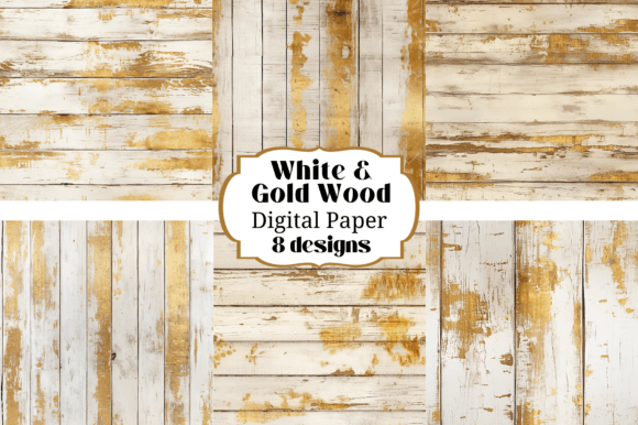 Warm Up Your Designs: The Versatility of Gold & White Wood Planks